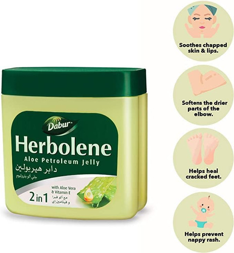 Dabur Herbolene Aloe Vera Gel Petroleum Jelly - Aprimorado C - Imagem 4