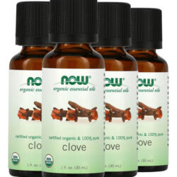 Óleo De Cravo Now Foods 30 Ml Orgânico Importado 4un
