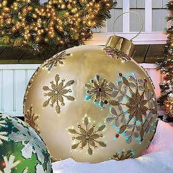 Bola Inflável Gigante Da Decoração Do Pvc Do Natal 60cm