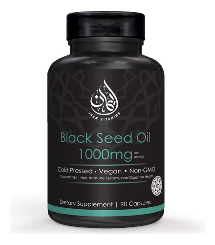 Cápsulas De Óleo De Semente Preta Natural Halal De Vitaminas