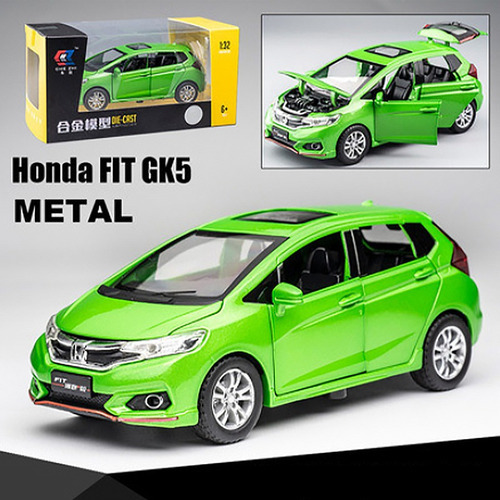 Honda Fit Gk5 Miniatura Metal Carros Com Luzes E Som 1/32 - Imagem 10