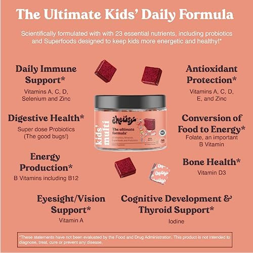 Multivitamínico Infantil Chewsy, Deliciosos Mastigáveis ??di - Imagem 3