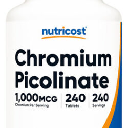Suplemento Nutricost Picolinato De Cromo 1000mcg 240 Comprim