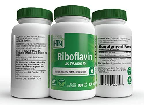 Health Thru Nutrition Riboflavina 100mg Vitamina B2 - Vegano - Imagem 5