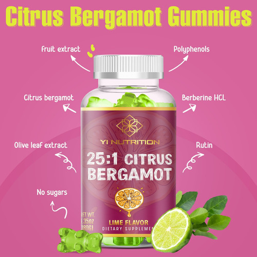 Yi Nutrition 25:1 Goma De Bergamota Cítrica - Sem Açúcar, Se - Imagem 2