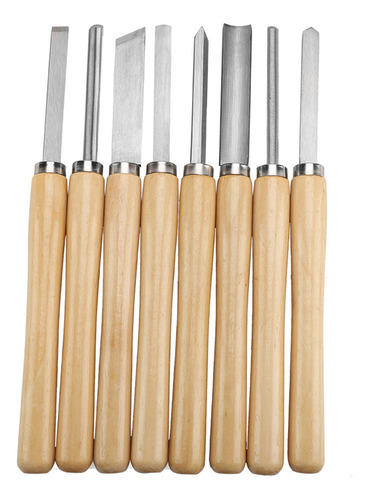 H 8pcs/set Madeira Torno Cinzel Set Ferramentas De - Imagem 4
