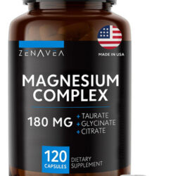 Suplemento Zenavea Triple Magnesium Complex 120 Cápsulas Veg