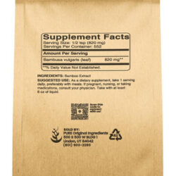 Extrato De Bambu De Ingredientes Originais Puros (1 Lb), Sem