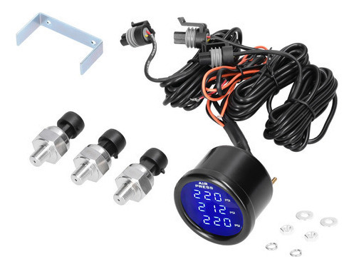 D Triple Display Air Pressure Guage Led Digital Air