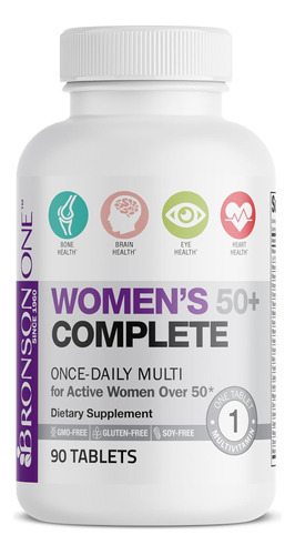 Bronson One Daily Womens 50+ Multivitamínico Multimineral C - Imagem 5