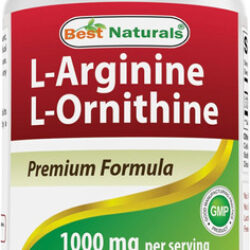 Best Naturals L-arginina L-ornitina - 1000 Mg Por Porção -