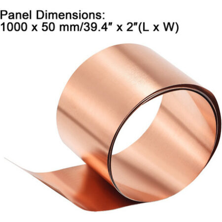 Folha De Cobre 1000 X 50 X 0,1 Mm, Rolo De Cobre, 1 Unidade - Imagem 2