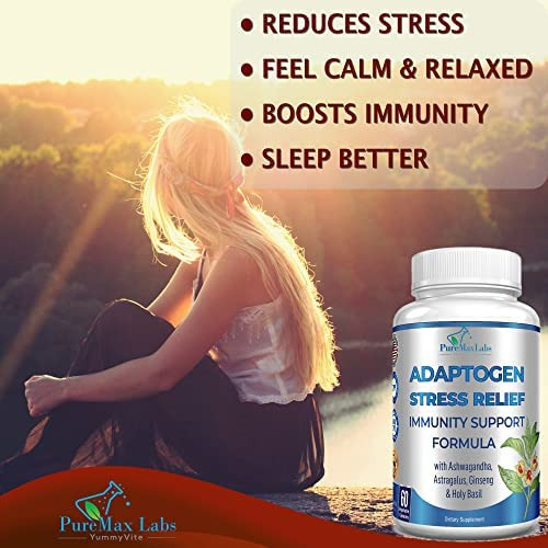 Fórmula De Suporte Imunológico Adaptogen Stress Relief, 60 - Imagem 4