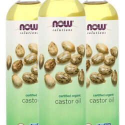 Óleo De Rícino Orgânico Now Foods 237 Ml Importado 3un