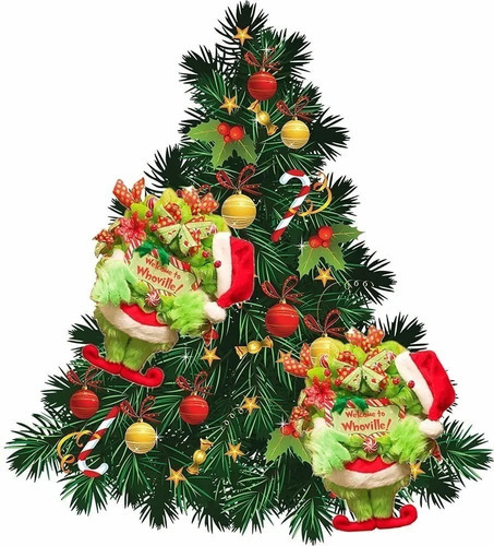Guirlanda De Natal Grinch, Enfeite De Pelúcia Ladrão - Imagem 4