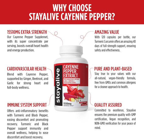 Stay Alive Pimenta Caiena 8000mg, Gengibre 1500mg, Alho 1500 - Imagem 6