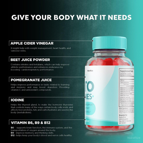 Nutarize Keto Purity Gummies - Para Perda De Peso Avançada, - Imagem 3