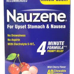 Pastilhas Para Mastigar Nauzene Tamanho 40 Ct - Pacote Com 1