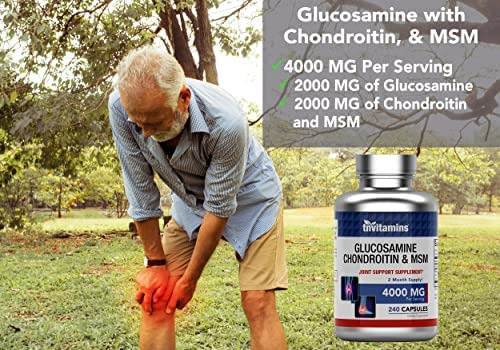 Cápsulas De Suplemento De Glucosamina, Condroitina E Msm (4 - Imagem 5