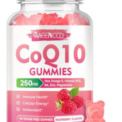 Coq10 Gummies Sem Açúcar 250mg, Suplementos De Coenzima Q10
