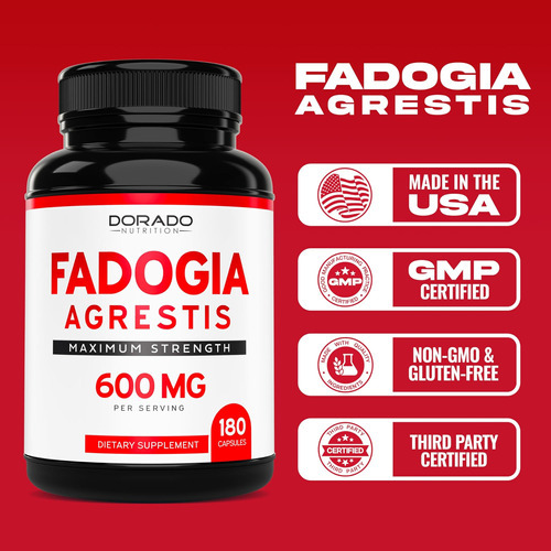 Extrato De Fadogia Agrestis 600mg - (180 Cápsulas) - [força - Imagem 5