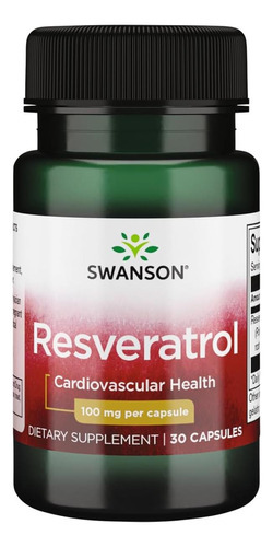 Swanson Resveratrol Miligrams 30 Cápsulas
