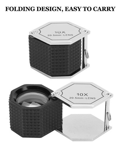 Lente Óptica Trigêmea Joias Lupa 10x 20,5 Mm Lupa - Imagem 2