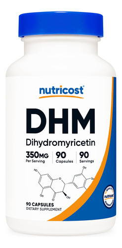 Suplemento Nutricost Dihydromyricetin (dhm) 350 Mg 90 Cápsul