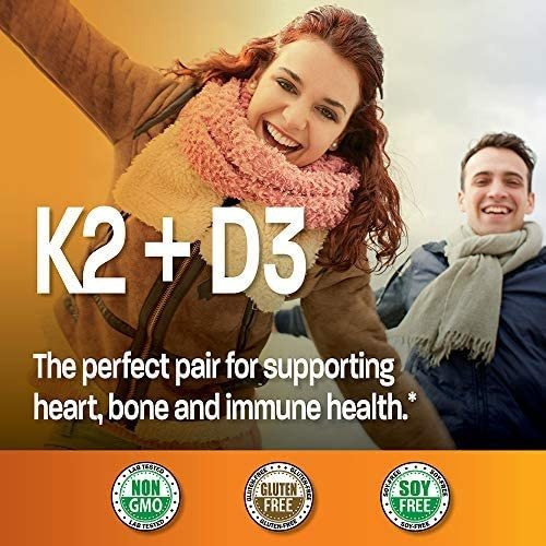 Bronson Vitamina K2 (mk7) Com Suplemento D3 Fórmula Non-gmo - Imagem 4