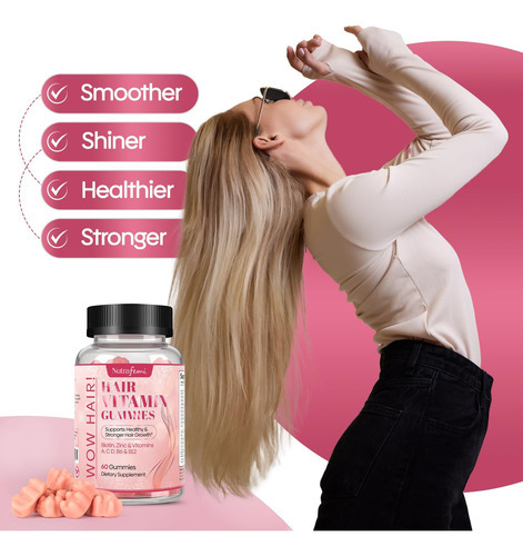 Vitaminas Capilares Nutrafemi Para Mulheres - 60 Gomas De Bi - Imagem 6