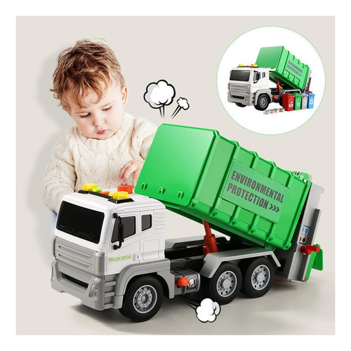 Para Novo Brinquedo De Caminhão De Lixo De 13 Polegadas - Imagem 6