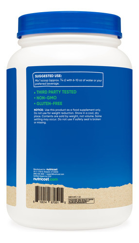 Proteína De Ervilha Em Pó Nutricost Organic 907g Sem Sabor - Imagem 5