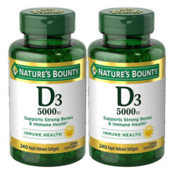 Natures Bounty Vitamina D3, Suporte Imunológico, 125 Mcg (50