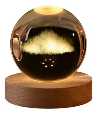 Lâmpadas De Atmosfera De Projeção De Bola De Vidro Led 3d - Imagem 16