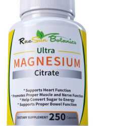 Raesun Botanics Ultra Magnesium Citrate 250ct Fórmula De Dos