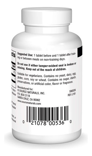 Source Naturals Gamma Oryzanol, Suplemento Dietético Da Séri