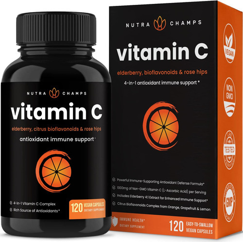 Vitamina C Nutra Champs 1000 Mg 120 Cápsulas