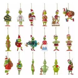 Novas 18 Peças De Figuras Decorativas De Grinch, Decoração