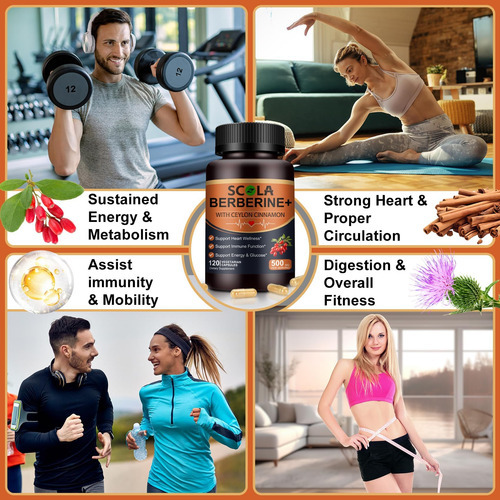Suplemento De Berberina Scola 500 Mg - Berberina Orgânica Co - Imagem 5