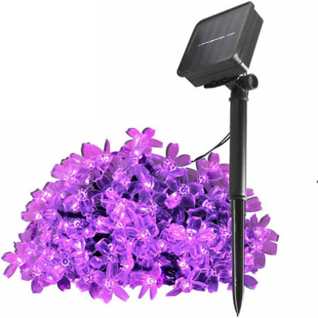 5m Luzes Natal Ao Ar Livre Luz Solar Da Corda Da Flor 20led- - Imagem 43