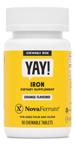 Suplemento De Ferro Mastigável Novaferrum Yay Para Crianças