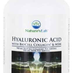 Natures Lab Hyaluronic Ácido Com Colágeno Biocélula E Msm -