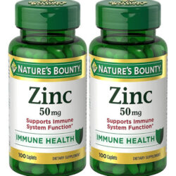 Natures Bounty Zinc, Suporte Imunológico, 50 Mg, Cápsulas, 1