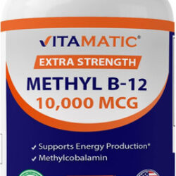 Vitamina B-12 Marca Vitamatic, 10000 Mcg, 60 Comprimidos