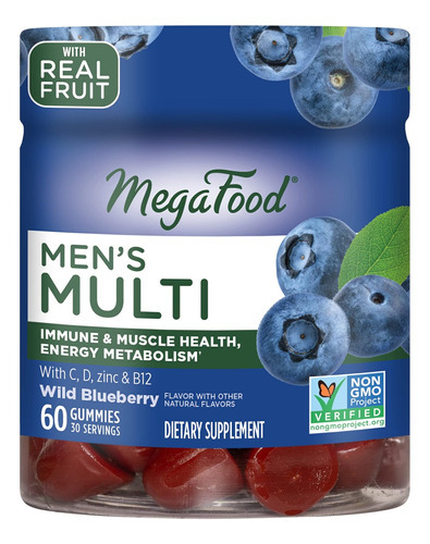 Vitamina B-12/ Mega Food/ 60 Gomitas
