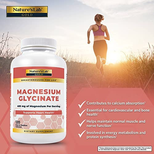 Natures Lab Gold Magnésio Glicinato 400 Mg - Suporta Saúde - Imagem 4