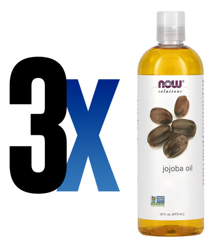 Óleo De Jojoba Now Foods 473 Ml Puro Importado 3un - Imagem 2