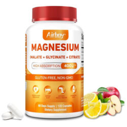 Suplemento De Complexo Triplo De Magnésio, 400 Mg De Glicina