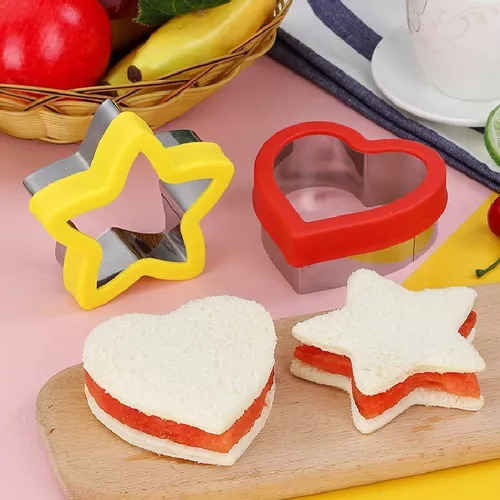 Qw1 Comida Infantil, Molde De Corte De Pão De Frutas - Imagem 3