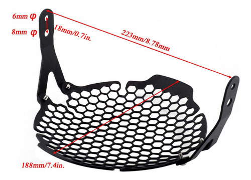 Farol Front Guard Protector Capa Para Todos Ducati Scrambler - Imagem 3